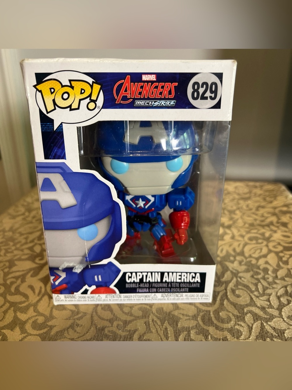 Funko POP! Marvel Mech Strike Captain America #829 Vinyl Figure